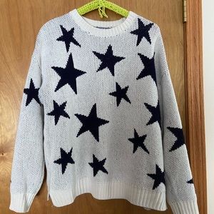 Navy star sweater